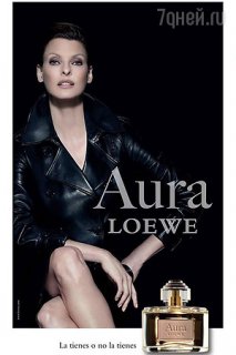 Линда Евангелиста в рекламе аромата Aura Loewe Magnetica от Loewe